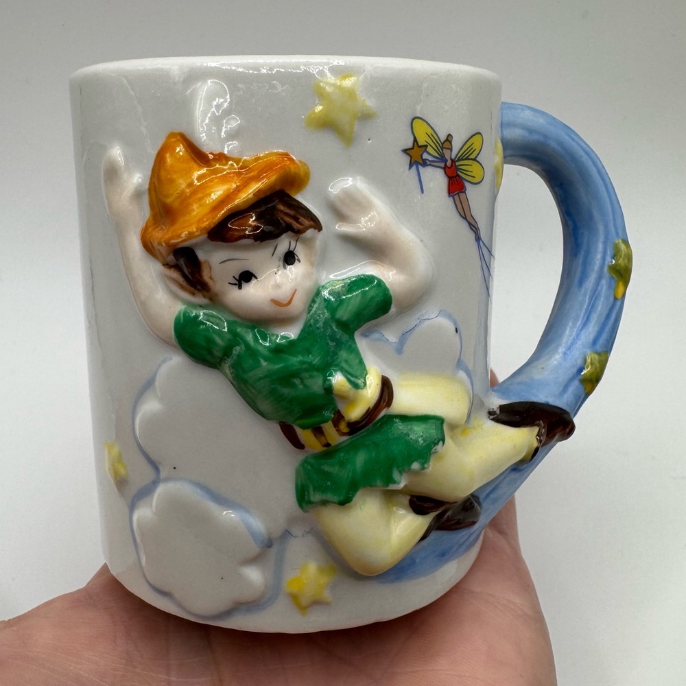 Vintage JSNY Disney Peter Pan 3D Mug